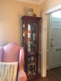 Curio cabinet, Asian decorative items