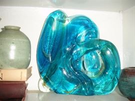 Michael Harris, Mdina free form glass sculpture
