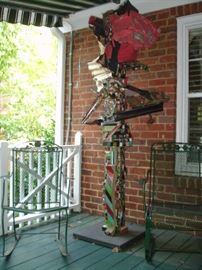 Large mixed media construction sculpture