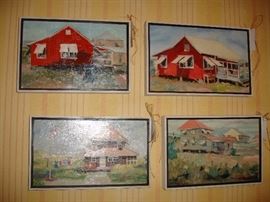 Small seaside oil paintings