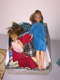 VINTAGE DOLLS AND CLOTHING