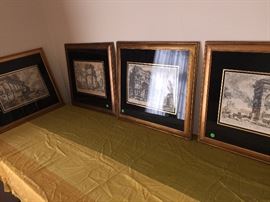ANTIQUE FRAMED LITHOGRAPHS