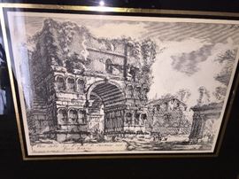 ANTIQUE FRAMED LITHOGRAPHS