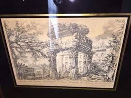 ANTIQUE FRAMED LITHOGRAPHS