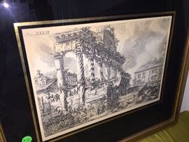 ANTIQUE FRAMED LITHOGRAPHS'