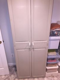 TALL SLIM PLASTIC CABINET STORAGE