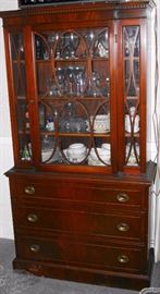 Mahogany Rockford Chair & Furniture Company China Cabinet