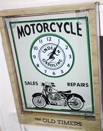 Indian Motorcycle Clock