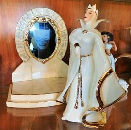 Snow White Evil Queen with Mirror, Mirror from the Disney Lenox collection