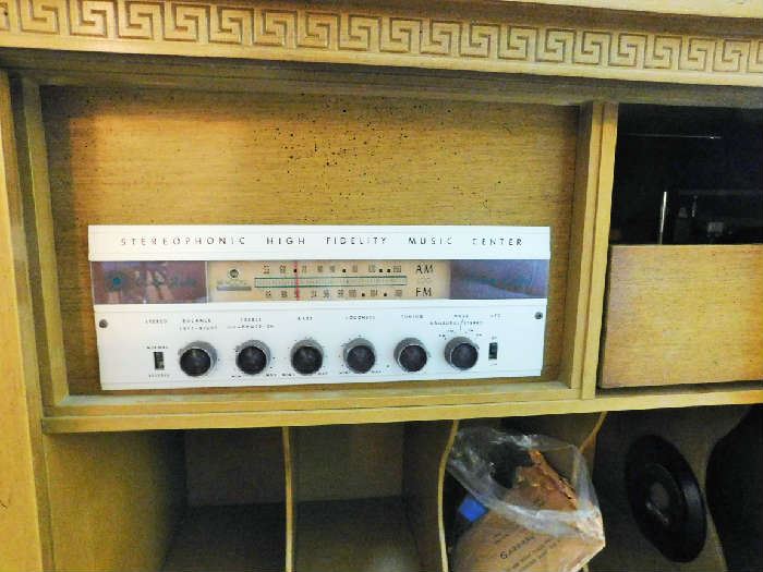 Vintage stereo with stereophonic sound