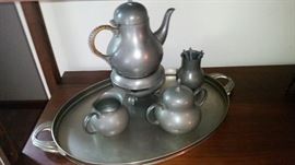 Pewter tea set - made in The Netherlands