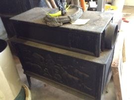 Antique wood burning stove