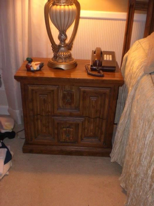 one of pair of nightstands from king size suite