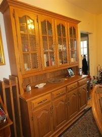 Oak breakfront