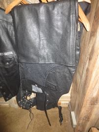 Men's leather chaps