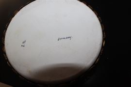 Rose trinket box made in Germany.