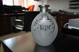 Stain glass decanter bottle.