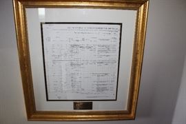 Ellis Island Manifest of Alien passengers.