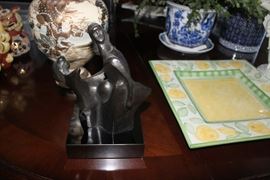 Modern sculpture. signed and dated.