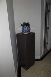 Lighted acrylic stand.