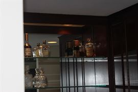 Vintage colorful bottles.