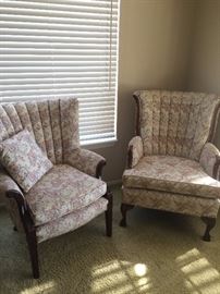 Vintage Arm Chairs w/new upholstery