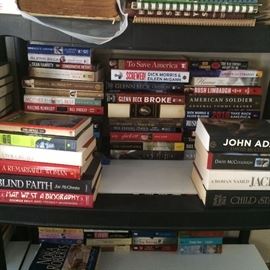 more hardback books, biographies, etc.