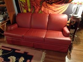 Flexsteel Leather Sleeper Sofa almost new