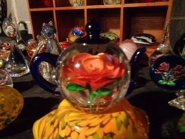 Another glass floral decor piece.