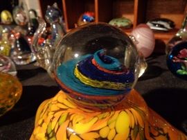 Colorful " Cosmos " themed glass.