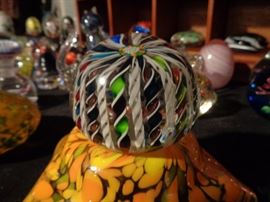 Glass candy-cane design.