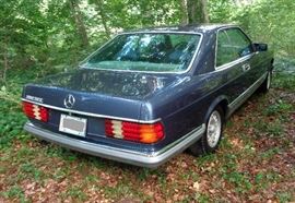 Our 1983 Mercedes Benz 380 SEC, Michelin tires, many power options, AC, Power sunroof , cruise control .