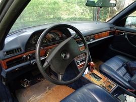 Drivers side interior .