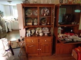 Oak Buffet/China cabinet.