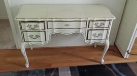 Antique vanity with mirror