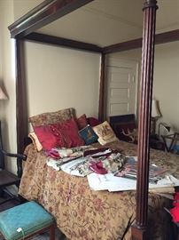 Picture was taken when bed was set up. Bed is separated for sale. 