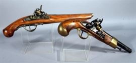  Ornate Replica Prop Display Pirate Guns, 14" and 17.5" Long