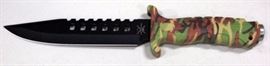 Night Invasion HK1202A and TAC Xtreme TX-036CA 7" Fixed Blade w Camo Handle, Combat Hunting Survival Knives