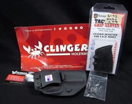  Pachmayr Tactical Grip Glove and Clinger Belt Holster For Kahr CT9