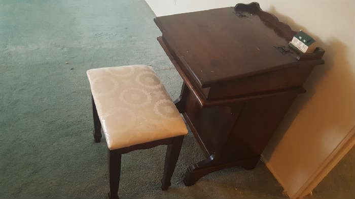 Small writing desk and stool - $40