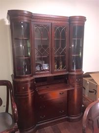Antique Hutch with fold down shelf for writing