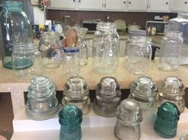 Lots of vintage glass