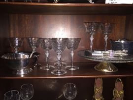 Tons of silver and beautiful glassware 
