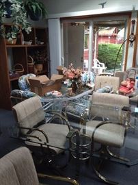 Another kitchen table, and a patio set. 