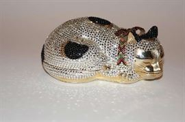 Judith Leiber Sleeping Calico Cat Minauderie (Purse)
