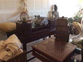 Wooden game set, wooden boxes