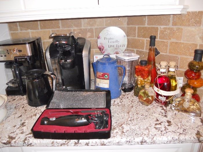 Small appliances including a Keurig coffee maker