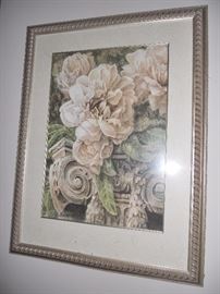 One of several large floral prints