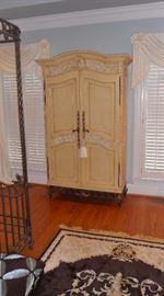 Mustard colored armoire (matches bed, dresser & night stands)