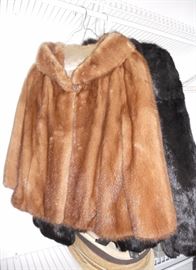 Brown mink jacket Size L